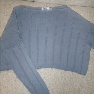 Princess Polly Women's Blue Crew Neck Sweater